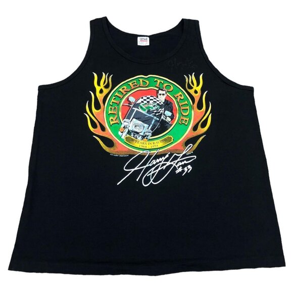 Vintage 1995 Anvil Daytona Bike Week Bob Hillbert Autographed Tank Top Adult XL - Picture 1 of 6